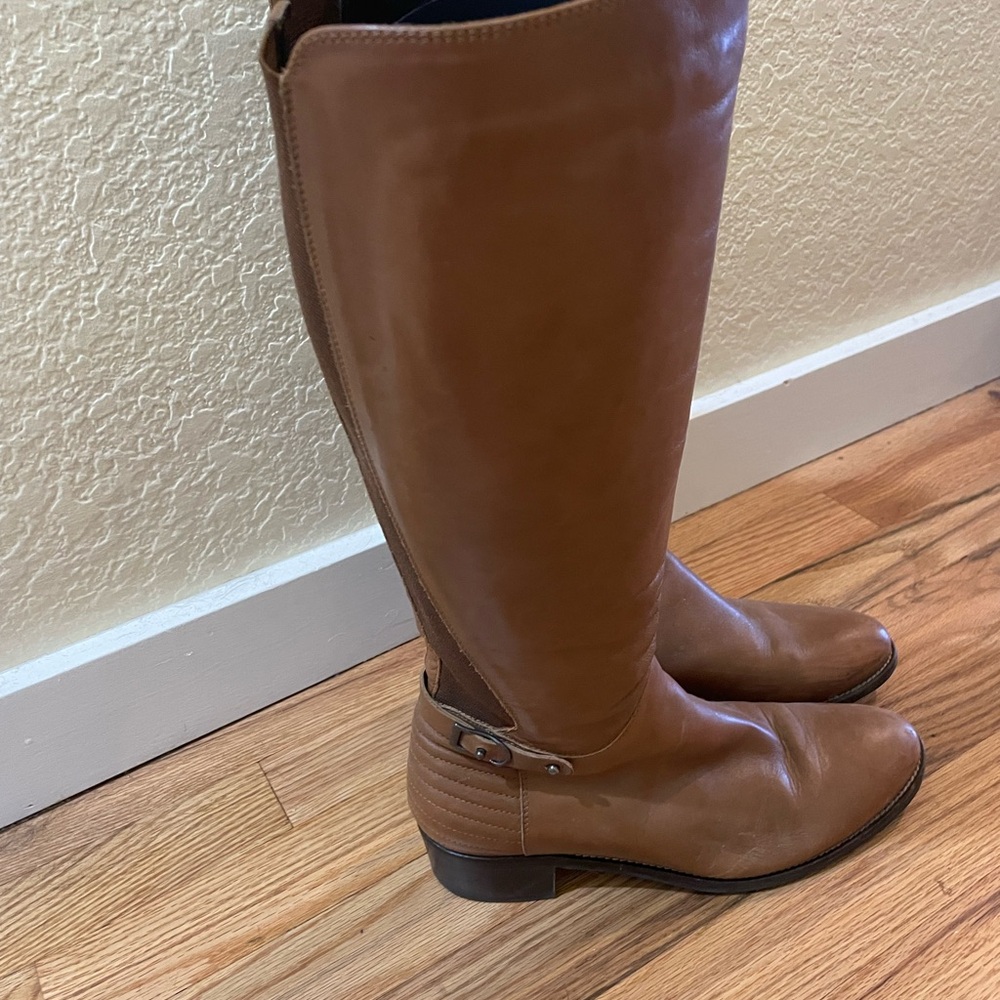 Brown Leather Tall Boots